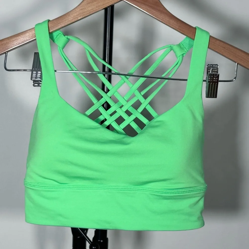 NWOT Lululemon Free to Be Longline Bra Wild *Light Support, A/B Cup - Pistachio